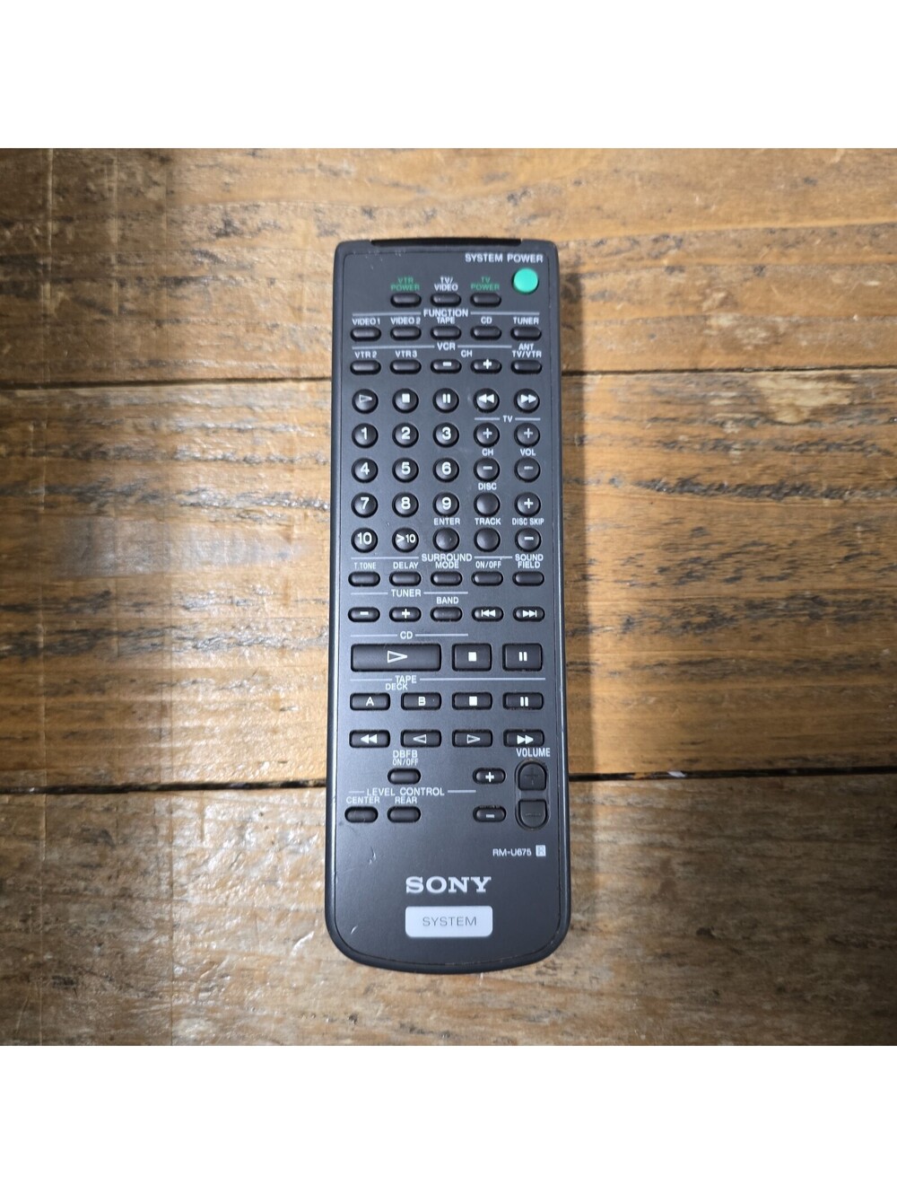SONY RM-U675 AUDIO RECEIVER REMOTE TESTED